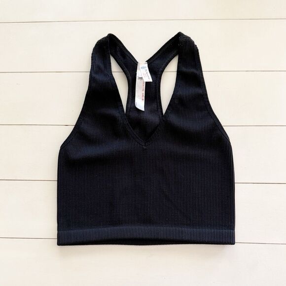 FREE PEOPLE MOVEMENT FREE THROW LONG CROP IN BLACK - Picture 3 of 7